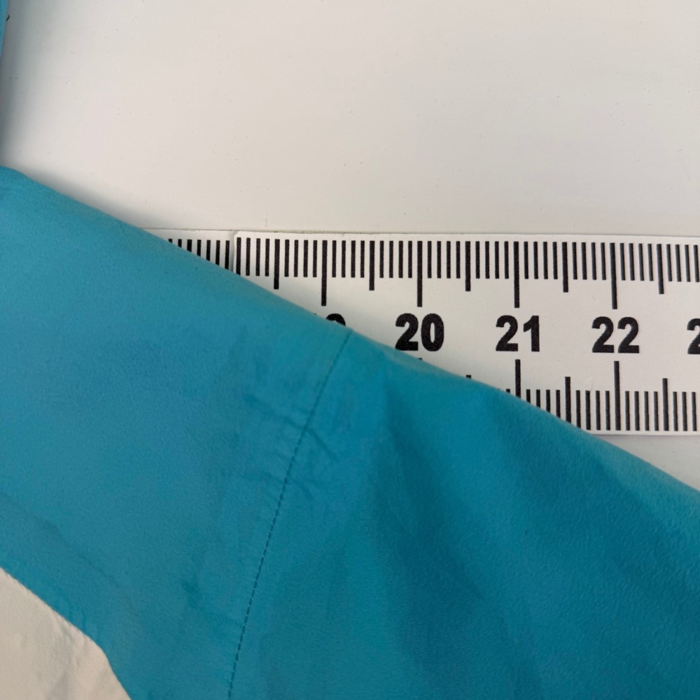 The North Face Girls S Hyvent Tri-Climate Jacket Aqua Blue White Full Zip Hooded - Picture 10 of 14